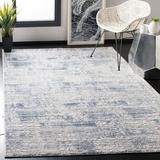 Gray 96 x 0.43 in Indoor Area Rug - Highland Dunes Grattan Abstract Blue Area Rug Polypropylene | 96 W x 0.43 D in | Wayfair