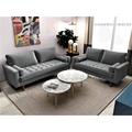 Wade Logan® Ashfaq 2 Piece Velvet Living Room Set Velvet | 31.69 H x 69.68 W x 33.07 D in | Wayfair Living Room Sets