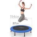 Fitness Trampolin - Durchmesser ø 114 cm, Indoor und Outdoor, max: 100 kg, mit Randabdeckung,