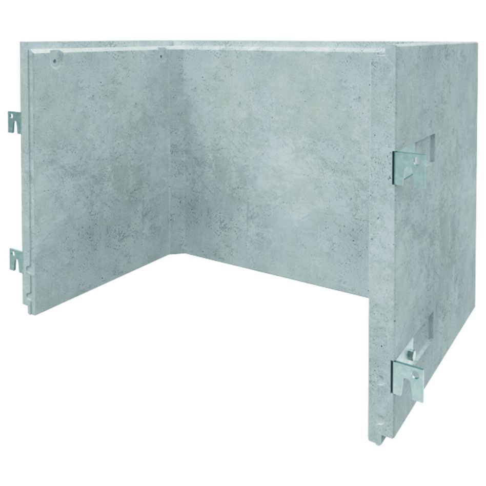 ACO Betonlichtschacht für Standardmontage, 2050 mm, 1800 mm,800 mm,mit Boden