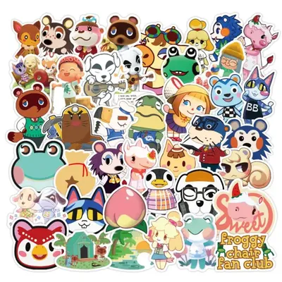 50 100pcs Animal Crossing Sticker Forest Graffiti pegatinas Mobile Computer Skateboard Stickers