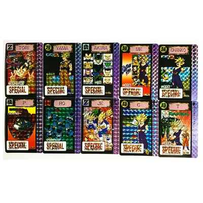 Cartes de collection Dragon Ball Z 10 pièces/ensemble carte de reconnaissance bataille Ultra