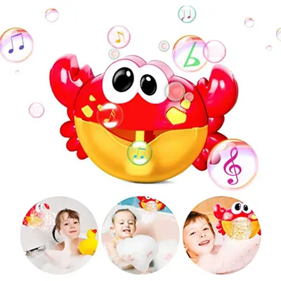 Machine à bulles d'extérieur pour enfants crabes grenouille musique jouets de bain pour enfants