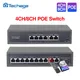 Techage-Commutateur POE réseau avec caméra IP Ethernet sans fil I-CCTV IEEE 100 PG/at 802.3 Mbps