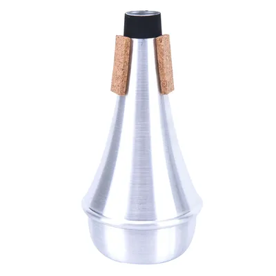 Trompette pratique accessoires d'entraînement droits silencieux universel en alliage d'aluminium