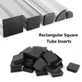 Embouts d'obturation en plastique noir inserts carrés pour tube section de boîte de tuyau vente