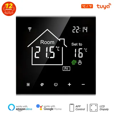 Tuya – Thermostat Intelligent avec Écran Tactile LCD WiFi Télécommande de Température pour