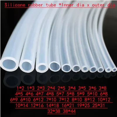 Tube en caoutchouc de silicone 5m 6x8 6x9 6x10 6x12 7x10 7x12 8x10 8x12 10x12 10x14
