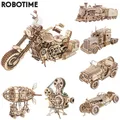 Robotime ROKR – Puzzle en bois 3D DIY équipement Kit de construction de maquettes jouets cadeaux