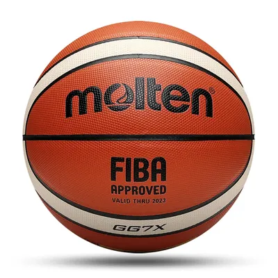 Ballon de Basket-Ball en Cuir PU Taille Officielle pour l'Extérieur Intérieur et Entraînement