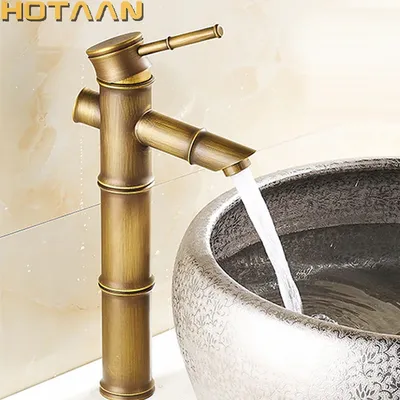 Robinet d'eau chaude et froide à poignée unique robinet d'évier en cuivre robinet en laiton