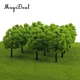 Magirich-Lot de mini arbres miniatures en plastique échelle 1/100 train chemin de fer paysage