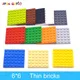 Blocs de construction pour enfants briques à figurines fines 6x6 12 couleurs éducatif créatif