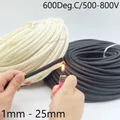 Fibre violette-Manchon de câble HTG fibre de verre chimique souple tuyau isolé haute température