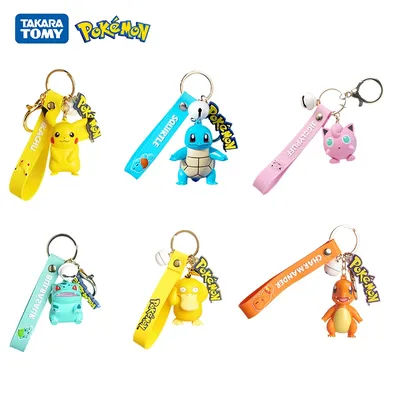Porte-clés figurine Pokémon Pikachu porte-clés SLaura rel Psyresines pendentif sac à dos modèle