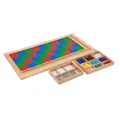 Matériel de mathématiques Montessori pour enfants damier de multiplication perles de couleur