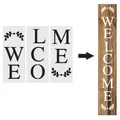Modèle de peinture de lettre de WELCOcler modèle de mot de bienvenue pochoirs de bienvenue creux