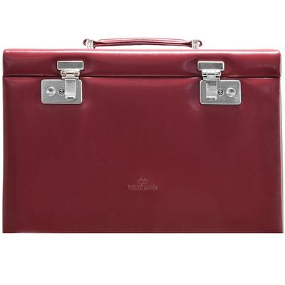 Windrose Merino Schmuckkoffer 33 cm rot Rot Damen