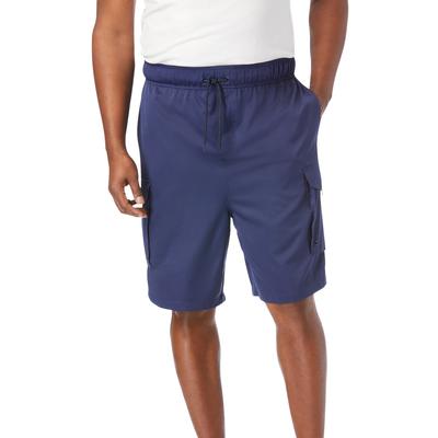 Men's Big & Tall 8" Flex Cargo Swim Trunks by KS Island in Navy (Size 6XL)