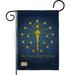 Breeze Decor Indiana Americana States Impressions Decorative Vertical 2-Sided 1'5 x 1 ft. Garden Flag in Blue/Yellow | 18.5 H x 13 W in | Wayfair