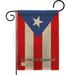 Breeze Decor Puerto Rico of the World Nationality Impressions Decorative Vertical 2-Sided 1'5 x 1 ft. Garden Flag in Blue/Brown/Red | Wayfair