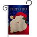 Breeze Decor Santa Ho 2-Sided Polyester 1'6.5" x 1'1" Garden Flag in Red | 18.5 H x 13 W in | Wayfair BD-XM-G-114064-IP-DB-D-US12-BD