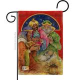Breeze Decor Three Kings Gifts 2-Sided Polyester 1'6.5" x 1'1" Garden Flag in Red | 18.5 H x 13 W in | Wayfair BD-NT-G-114104-IP-DB-D-US13-AL