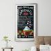 The Holiday Aisle® Chalkboard Hot Chocolate - Picture Frame Textual Art Print on Paper in Black/Green/Red | 42.5 H x 22.5 W x 1.5 D in | Wayfair