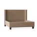 My Chic Nest Bren Standard Bed Upholstered/Velvet/Polyester/Faux leather/Cotton/Linen in Brown | 60 H x 78 W x 90 D in | Wayfair 552-108-1120-CK