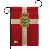 Breeze Decor Denmark of the World Nationality Impressions Decorative Vertical 2-Sided 1'5 x 1 ft. Garden Flag in Brown/Red | Wayfair