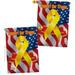 Breeze Decor Support Our Troops 2-Sided Polyester 40 x 28 in. House Flag in Gray/Red | 40 H x 28 W in | Wayfair BD-MI-HP-108059-IP-BOAF-D-IM19-BD