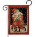 Breeze Decor Santa & Cookies 2-Sided Polyester 1'6.5" x 1'1" Garden Flag in Red | 18.5 H x 13 W in | Wayfair BD-XM-G-114105-IP-DB-D-US14-AM