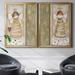 The Holiday Aisle® Cloud Angel w/ Heart - 2 Piece Painting Set Canvas, Solid Wood in Gray | 24.5 H x 37 W x 1.5 D in | Wayfair