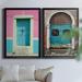 Bungalow Rose San Miguel Door - 2 Piece Photograph Print Set Canvas in Blue/Brown/Pink | 30.5 H x 3 D in | Wayfair C0F6F41442F34E2A8A90CD3C2324EFBB