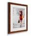 Mercer41 City Shopping II - Picture Frame Painting Print on Paper in Gray/Red | 20 H x 17 W x 1.5 D in | Wayfair 0466383B04164E88B34A784C2F667A53