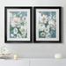 Red Barrel Studio® Cottage Radiance I - 2 Piece Painting Print Set Paper, Solid Wood in Blue/White | 22.5 H x 61 W x 1.5 D in | Wayfair