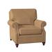 Club Chair - Bradington-Young West Haven 37" Wide Club Chair Genuine Leather/Fabric in Brown | 36 H x 37 W x 38 D in | Wayfair