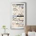 Gracie Oaks Kitchen Expressions - Picture Frame Textual Art Print Paper, Solid Wood in Black/Gray/White | 18.5 H x 10.5 W x 1.5 D in | Wayfair