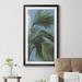 Bay Isle Home™ Lush Palms II - Picture Frame Graphic Art Print on Paper in Blue/Green | 42.5 H x 22.5 W x 1.5 D in | Wayfair