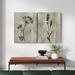 Sumi-e Silhouette I - 2 Piece Painting Print Set Canvas/Metal in Black/Gray Laurel Foundry Modern Farmhouse® | 32 H x 48 W x 1 D in | Wayfair