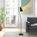 Mercury Row® Anadarko 59" Task Floor Lamp Metal in Black | 59.06 H x 11.42 W x 11.42 D in | Wayfair F61A678D94C5465B9E5143300B6337EC