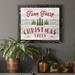 The Holiday Aisle® Farm Fresh Christmas Trees - Textual Art Print on Canvas in Gray/Green/Red | 20 H x 17 W x 1.5 D in | Wayfair