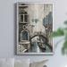 Winston Porter Venice I by J Paul - Picture Frame Painting Print on Canvas Canvas, Solid Wood in Blue/Gray | 42.5 H x 30.5 W x 1.5 D in | Wayfair