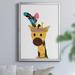 Three Posts™ Baby & Kids Emilio Giraffe Framed Art Canvas in Blue/Yellow | 26.5 H x 36.5 W x 1.5 D in | Wayfair 786F4C80FD194B8CB13F22BF1869B441
