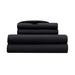 Serta Simply Clean Antimicrobial Microfiber Sheet Set Polyester in Black | Twin XL | Wayfair HZT018ASOBLK