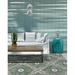 Blue/Green 60 x 0.25 in Area Rug - Kaleen Peranakan Tile Handmade Floral Tufted Spa Indoor/Outdoor Area Rug Polyester | 60 W x 0.25 D in | Wayfair