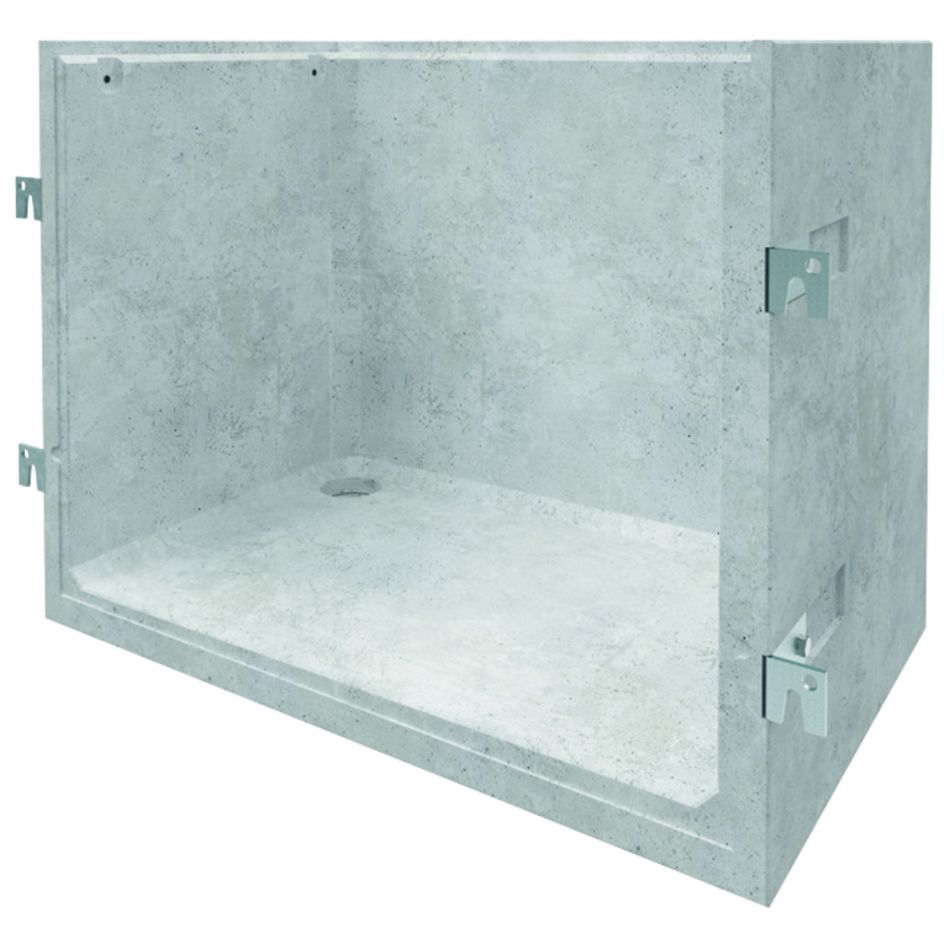 ACO Betonlichtschacht für druckwasserdichte Montage auf Dämmung, 1000 mm, 1000 mm,140 mm,2050 mm Image