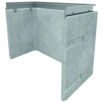 ACO Stahlaufsatz verzinkt Silber für Betonlichtschacht, 800x2520 mm, 100 mm Image