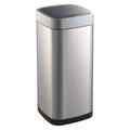 ZORO SELECT 54TT81 21 gal Square Trash Can, Square, 13 3/4 in Dia, Stainless