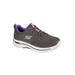 Women's The Arch Fit Lace Up Sneaker by Skechers in Grey Medium (Size 7 1/2 M)